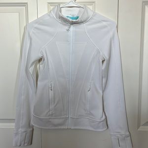 Ivivva girls zip up white jacket
